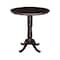 International Concepts Round 36 in Round Top Pedestal Table, 40.9 inH, Rich Mocha, 36 W, 36 L, 40.9 in H, Wood, Rich Mocha K15-36RT-6B-2 - alternate 1
